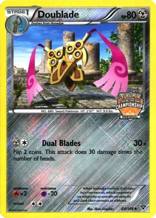 Doublade (Regional Championships) (84) Reverse Holofoil - XY Base Set