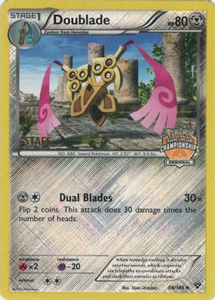 Doublade (Regional Championships) [Staff] (84) Reverse Holofoil - XY Base Set