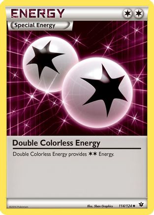 Double Colorless Energy (114) Reverse Holofoil - Fates Collide