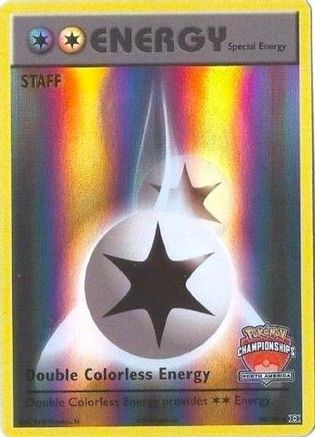 Double Colorless Energy (North America Championships) [Staff] (90) Reverse Holofoil - League & Championship Cards