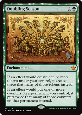 Doubling Season (Promo Pack) (216) Foil - Lorwyn Eclipsed