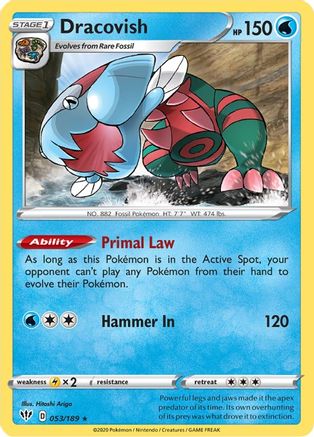 Dracovish (53) Reverse Holofoil - Darkness Ablaze