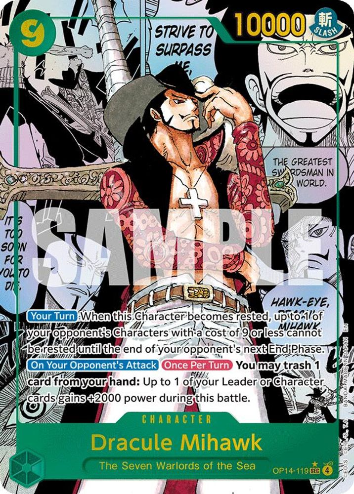 Dracule Mihawk (Manga) (OP14-119) Foil