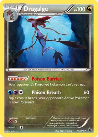 Dragalge (71) Reverse Holofoil - Flashfire