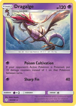 Dragalge (92) Reverse Holofoil - Cosmic Eclipse