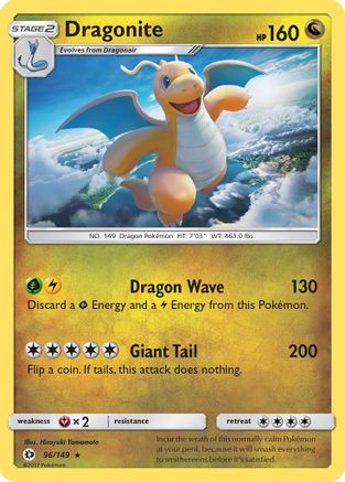 Dragonite (96) Holofoil - Sun & Moon