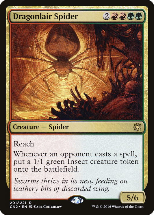 Dragonlair Spider (201) Foil - Conspiracy: Take the Crown
