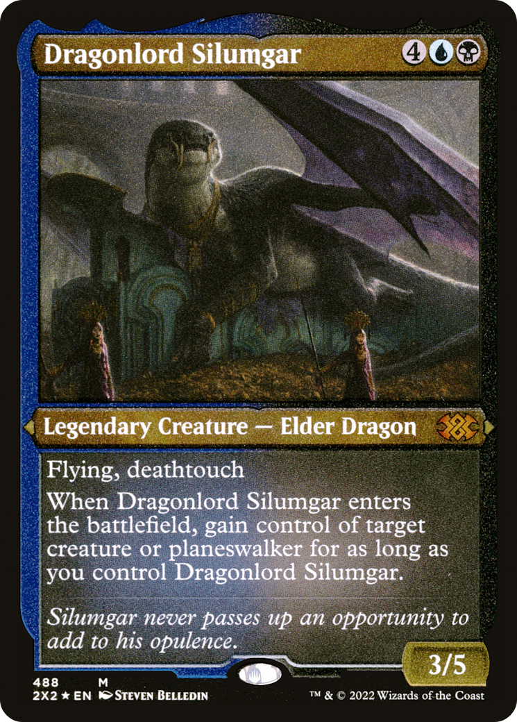 Dragonlord Silumgar (488) Etched Foil - Double Masters 2022