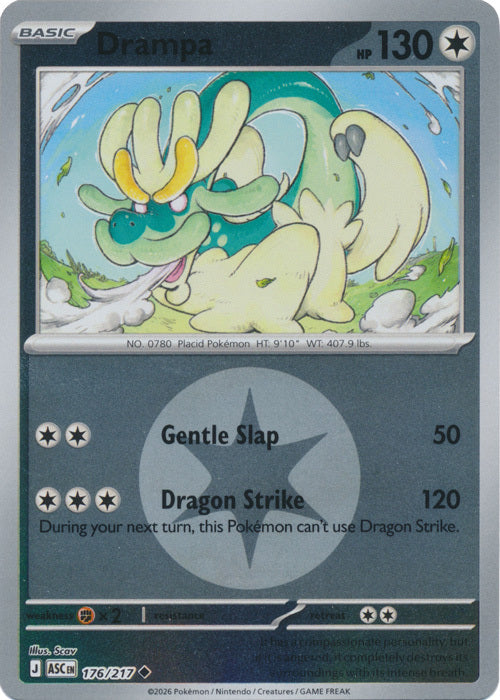 Drampa (Energy Symbol Pattern) (176) Reverse Holofoil - Ascended Heroes