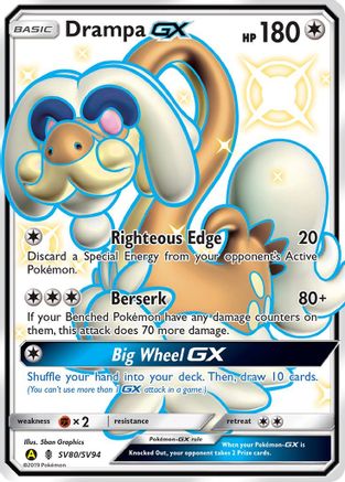 Drampa GX (SV80) (Shiny Vault) Holofoil - Hidden Fates