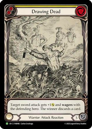 Drawing Dead (Extended Art) (FAB486) Rainbow Foil - Flesh and Blood: Promo Cards