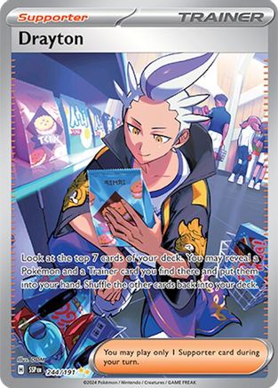 Drayton (Alternate Full Art) (244) Holofoil - Surging Sparks