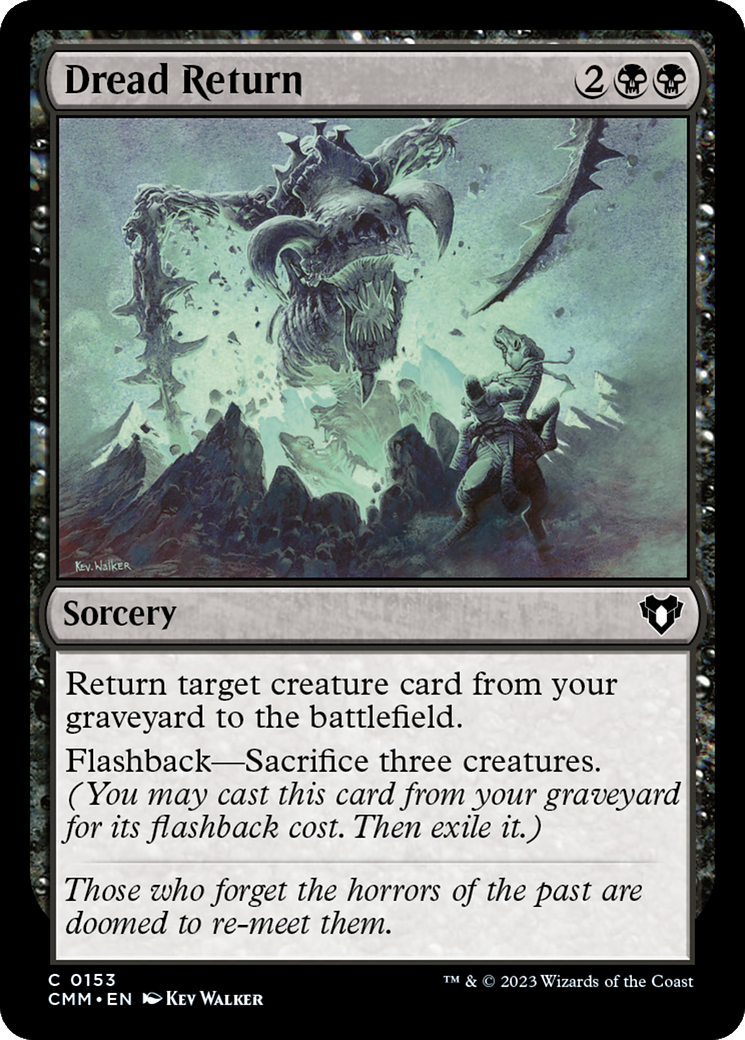 Dread Return (153) Foil - Commander Masters