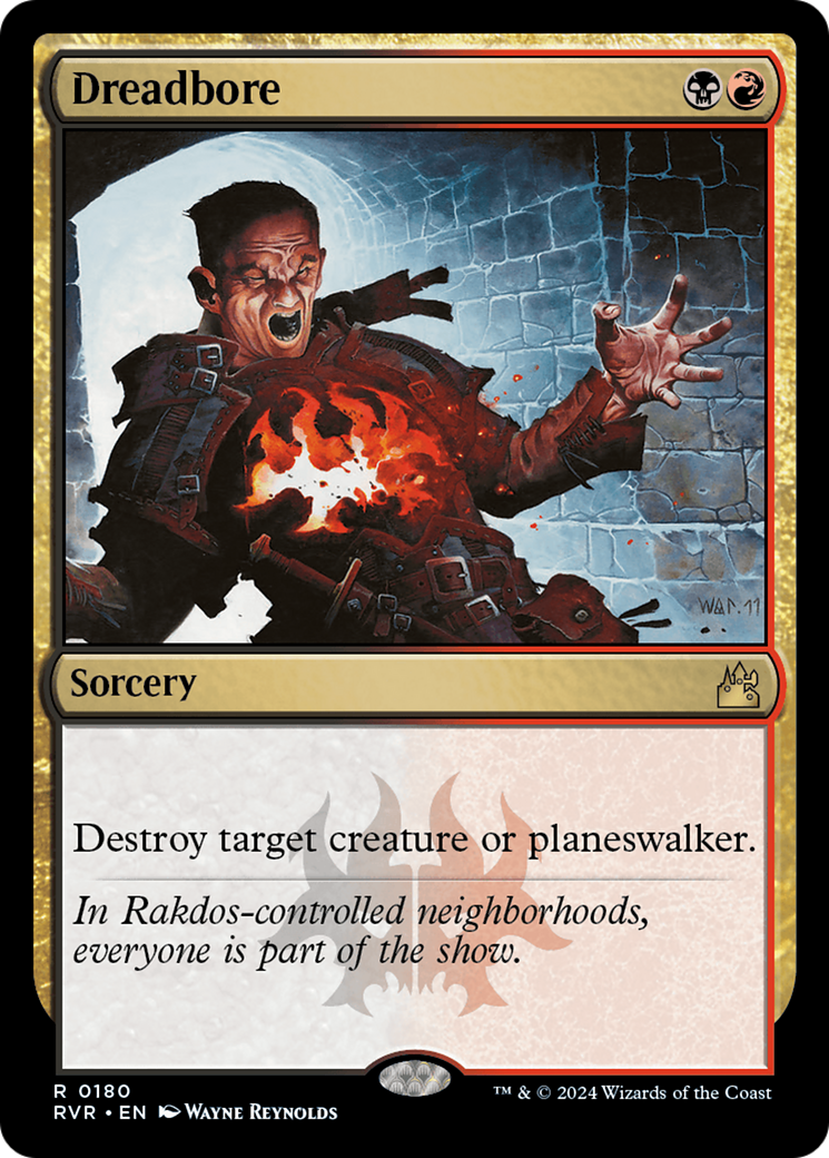Dreadbore (180) Foil - Ravnica Remastered