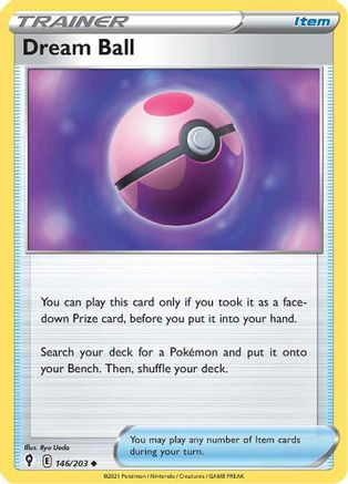 Dream Ball (146) Reverse Holofoil - Evolving Skies