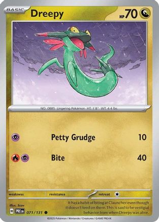 Dreepy (71) Reverse Holofoil - Prismatic Evolutions