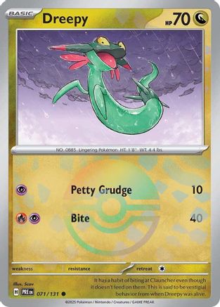 Dreepy (Poke Ball Pattern) (71) Reverse Holofoil - Prismatic Evolutions