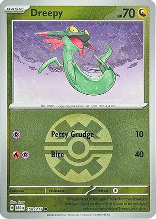 Dreepy (Quick Ball) (158) Reverse Holofoil - Ascended Heroes