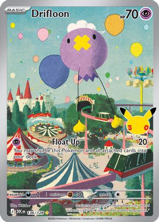 Drifloon (136) Holofoil - 30th Celebration