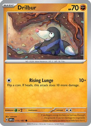 Drilbur (111) - Obsidian Flames