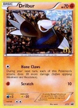 Drilbur (8) Holofoil - McDonalds Promos 2012