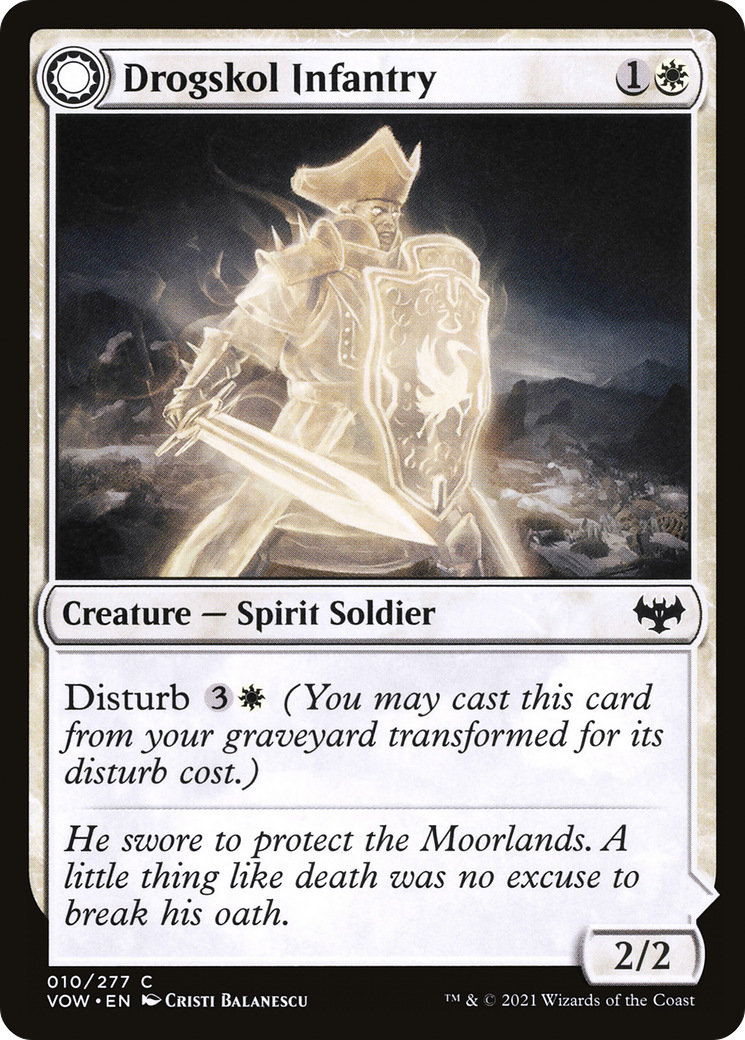 Drogskol Infantry // Drogskol Armaments (010) - Innistrad: Crimson Vow Foil