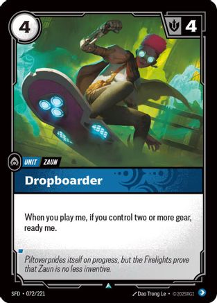 Dropboarder (072) - Spiritforged