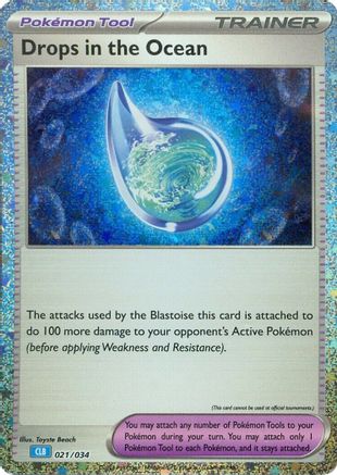 Drops in the Ocean (21) Holofoil - Trading Card Game Classic