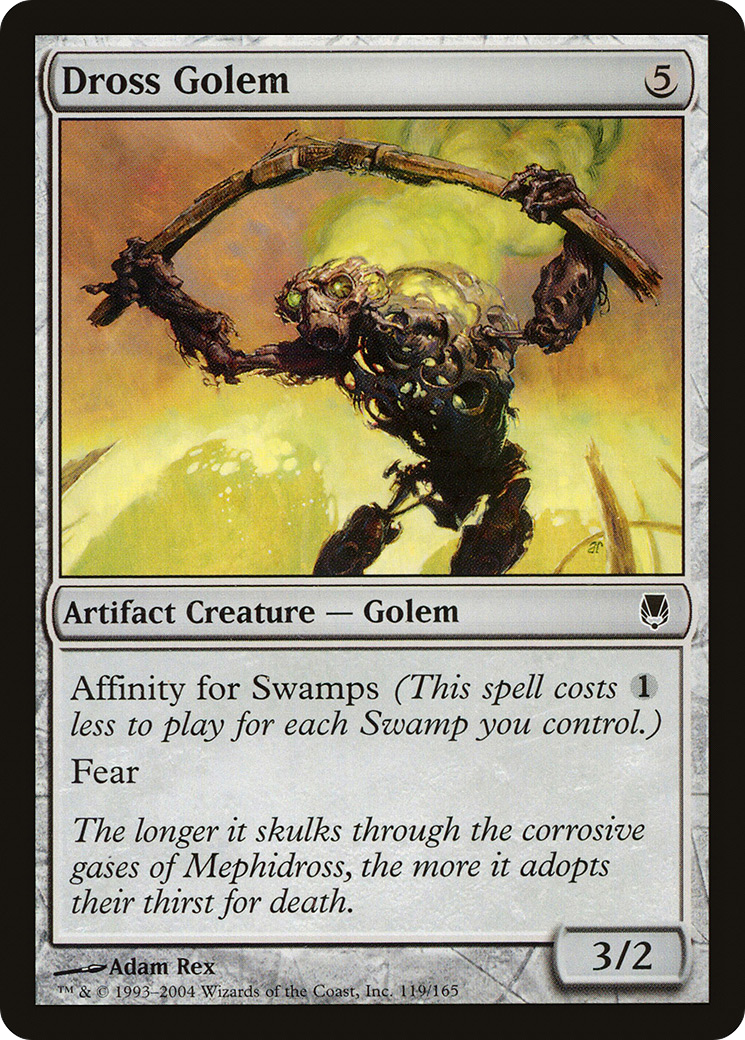 Dross Golem (119) Foil - Darksteel