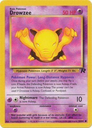 Drowzee (54) (Unlimited) - Team Rocket