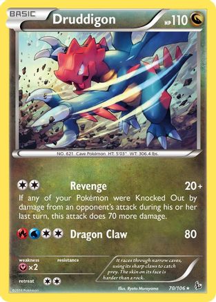 Druddigon (70) Reverse Holofoil - Flashfire