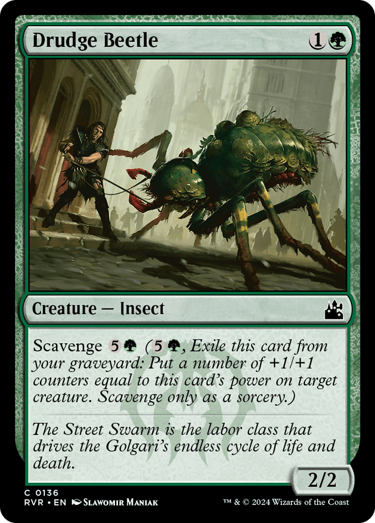 Drudge Beetle (136) Foil - Ravnica Remastered