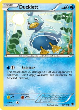 Ducklett (29) Reverse Holofoil - Plasma Blast