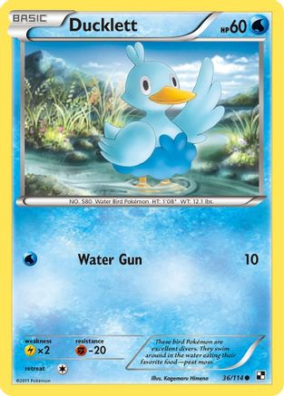 Ducklett (36) Reverse Holofoil - Black & White