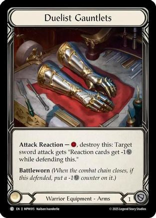Duelist Gauntlets (MPW015) - Mastery Pack Warrior