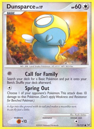 Dunsparce (73) Reverse Holofoil - Platinum