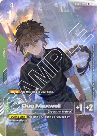 Duo Maxwell (R+) (GD01-090) Holofoil - Newtype Rising