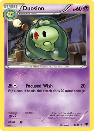 Duosion (43) Reverse Holofoil - Plasma Blast