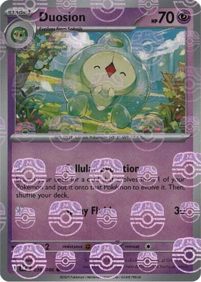 Duosion (Master Ball Pattern) (38) Reverse Holofoil - Black Bolt