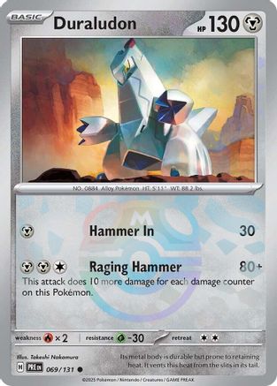 Duraludon (Master Ball Pattern) (69) Reverse Holofoil - Prismatic Evolutions