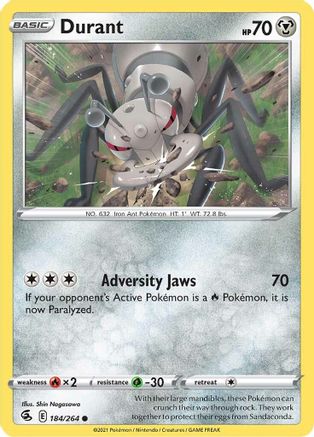 Durant (184) Reverse Holofoil - Fusion Strike