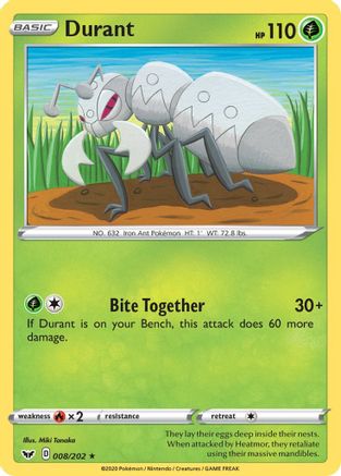 Durant (8) Reverse Holofoil - Sword & Shield