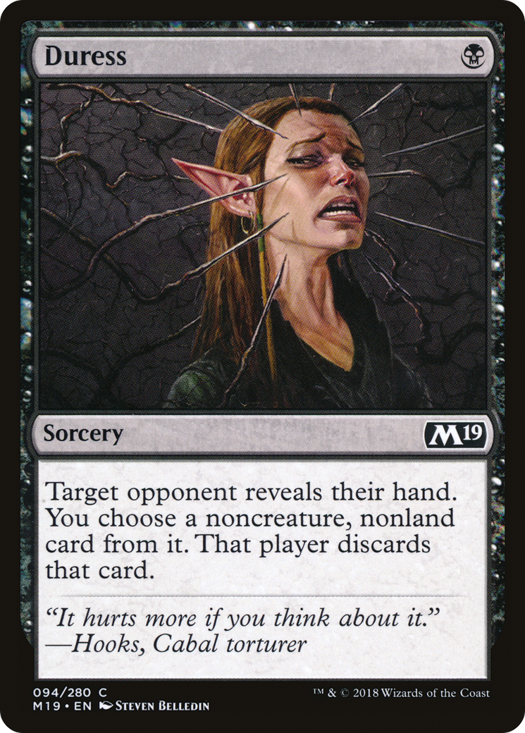 Duress (094) - Core Set 2019 Foil