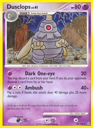 Dusclops (34) Reverse Holofoil - Stormfront