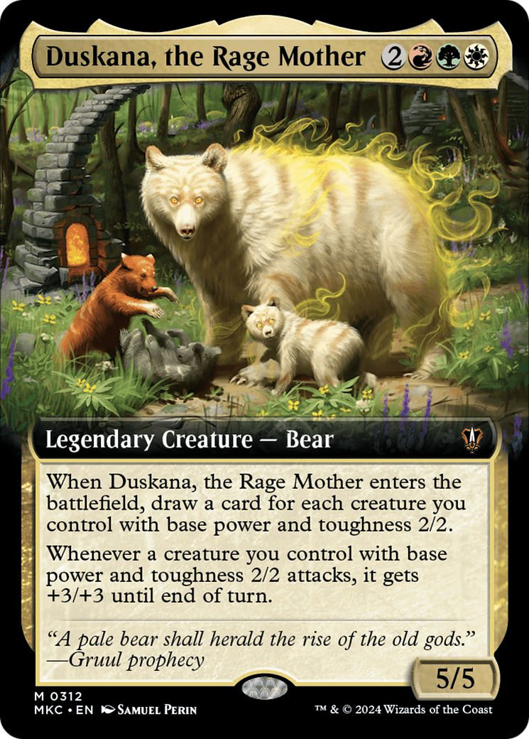 Duskana, the Rage Mother (Extended Art) (312) Foil - Commander: Murders at Karlov Manor