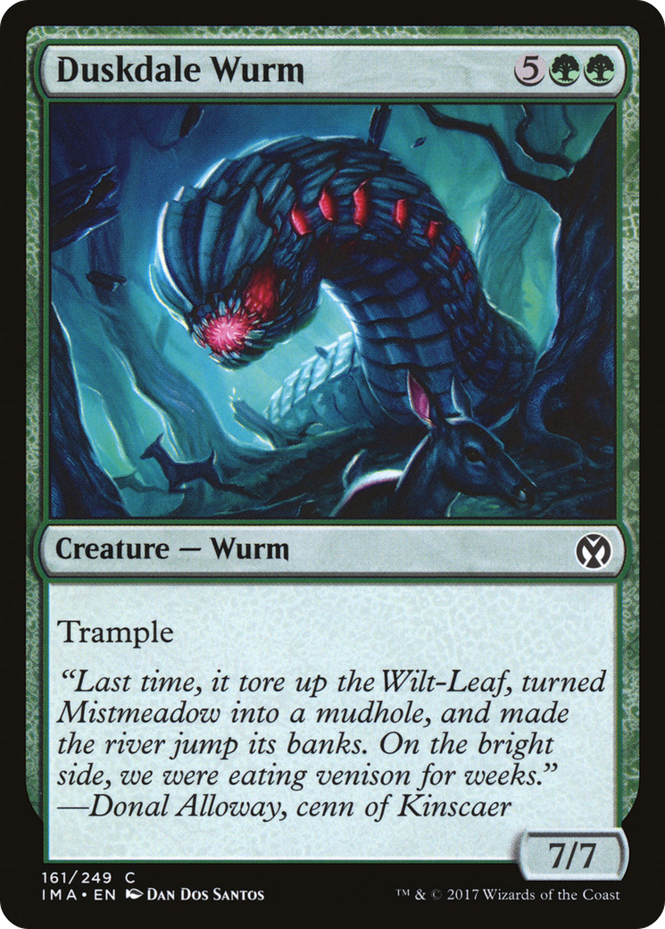 Duskdale Wurm (161) Foil - Iconic Masters