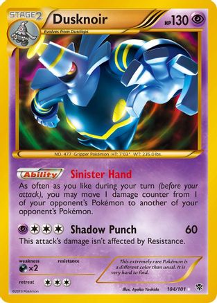 Dusknoir (104) Holofoil - Plasma Blast