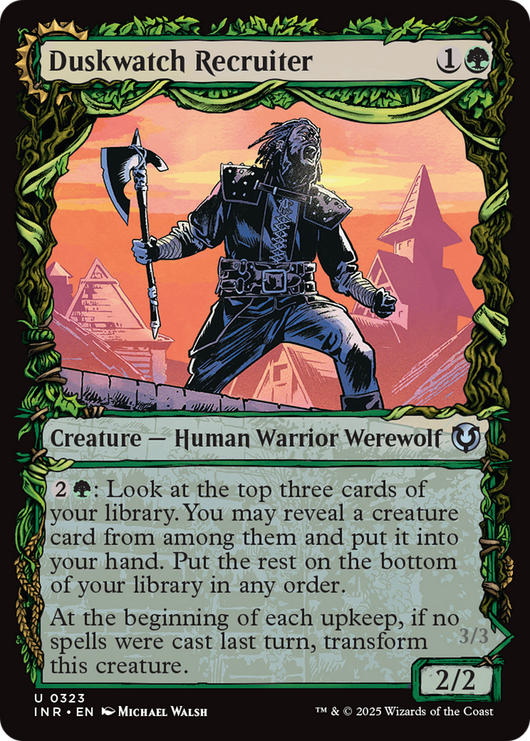 Duskwatch Recruiter // Krallenhorde Howler (Showcase) (323) - Innistrad Remastered