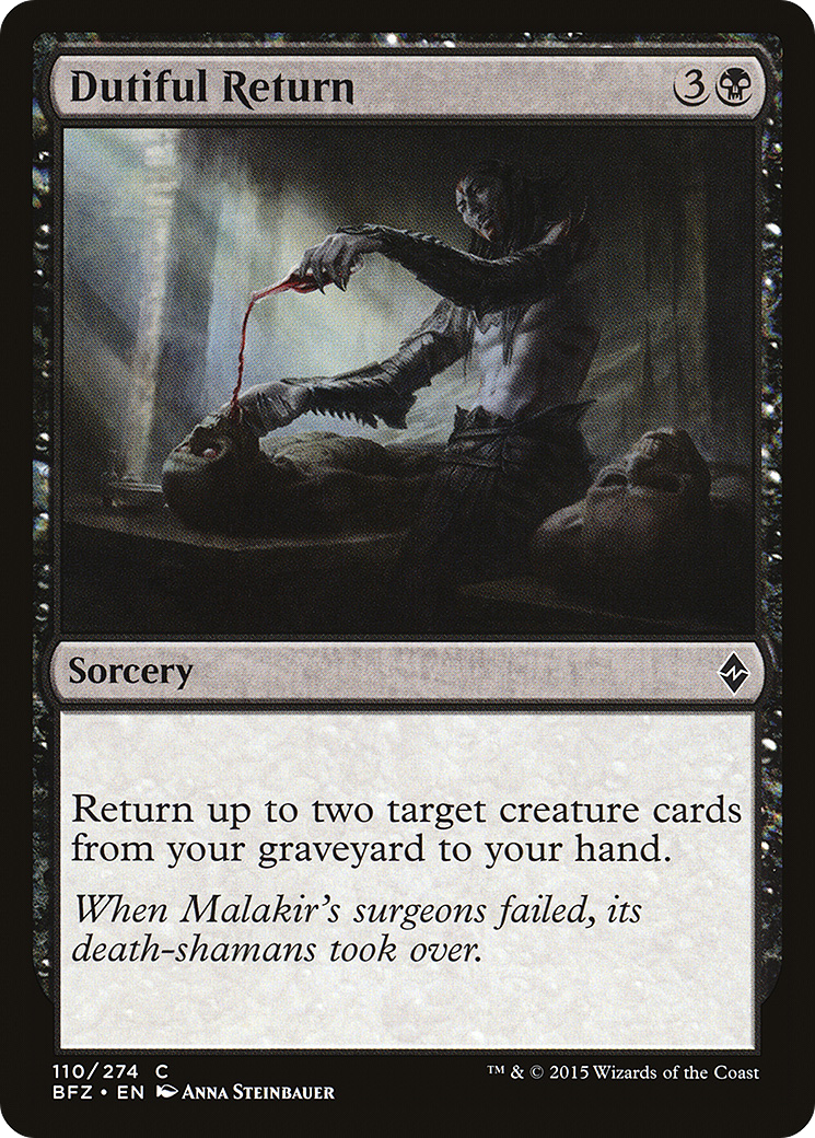 Dutiful Return (110) Foil - Battle for Zendikar