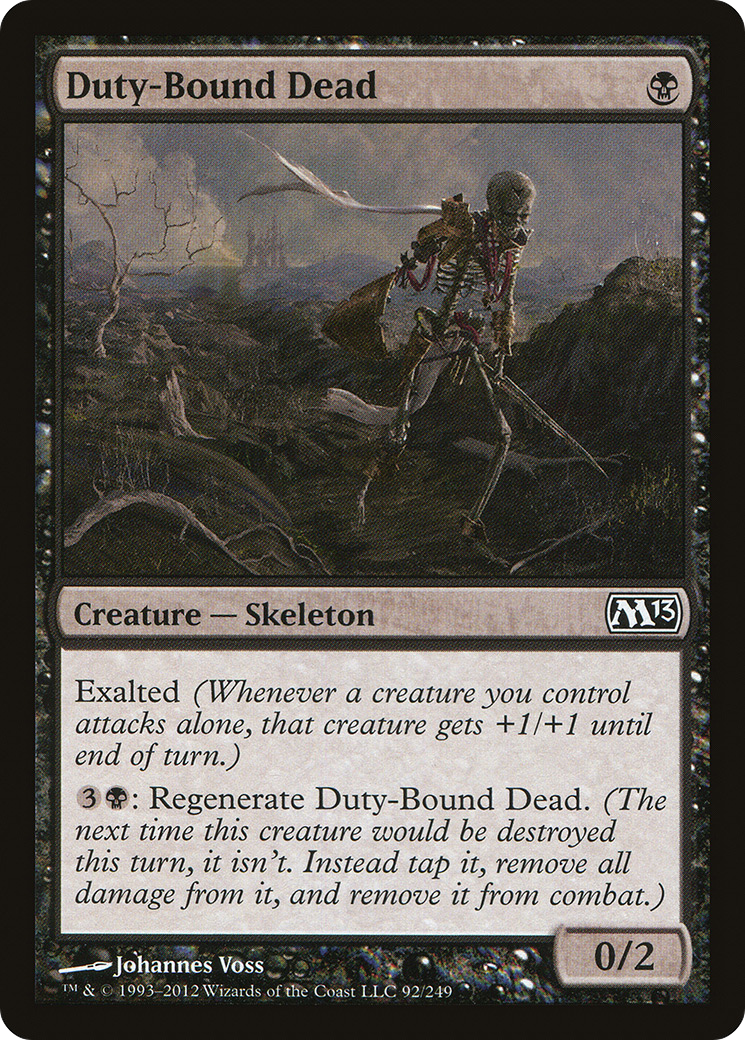 Duty-Bound Dead (092) Foil - Magic 2013